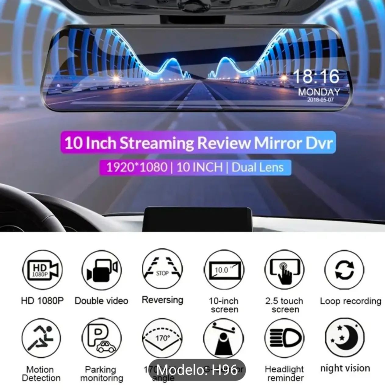 Front 1080p and rear 720p DVR rearview mirror64520777958273121