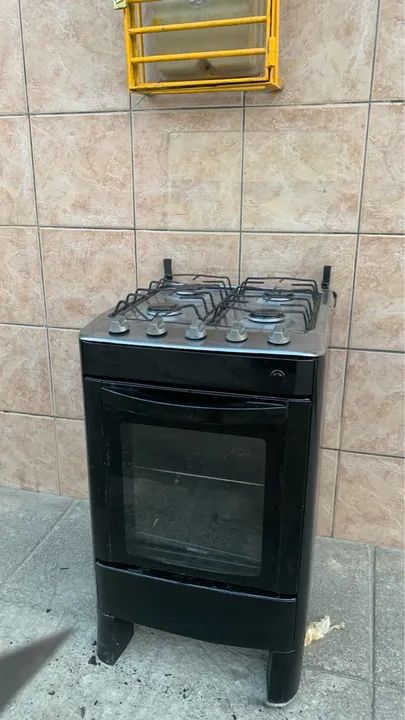 Fogão botão para cima 4 bocas preto disponível  - Foto 4