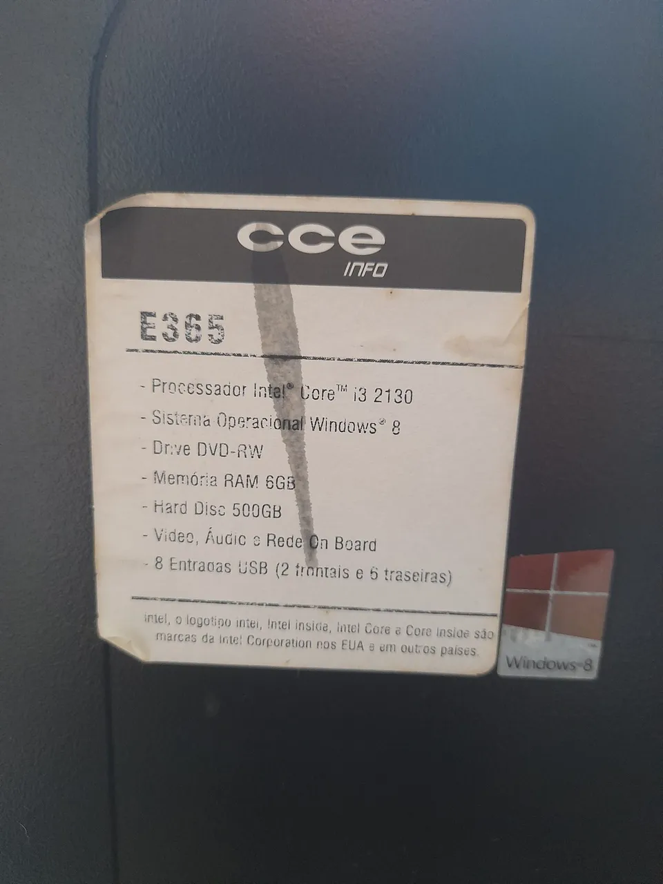 HD 500GB - CCE E365