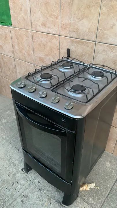 Fogão botão para cima 4 bocas preto disponível  - Foto 3