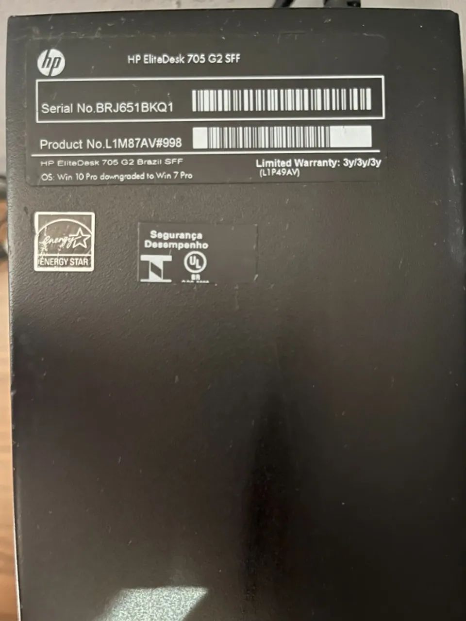 Computador HP EliteDesk 705 G2 SFF - Foto 2