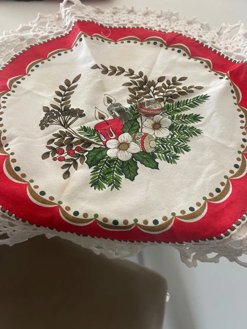 Toalha de Mesa Natalina Redonda
