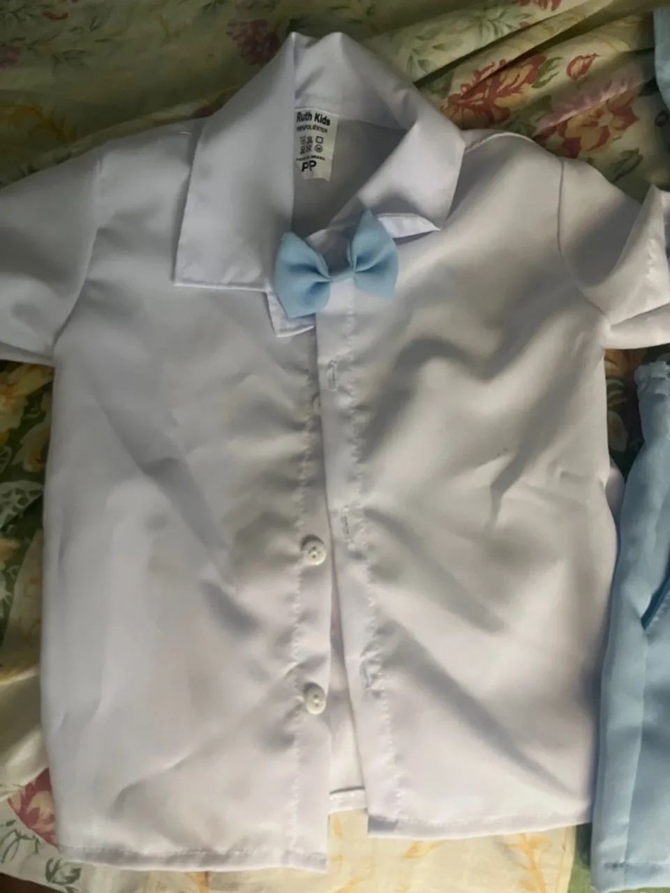 Conjunto Bebê - Camisa Social + Shorts - Foto 2