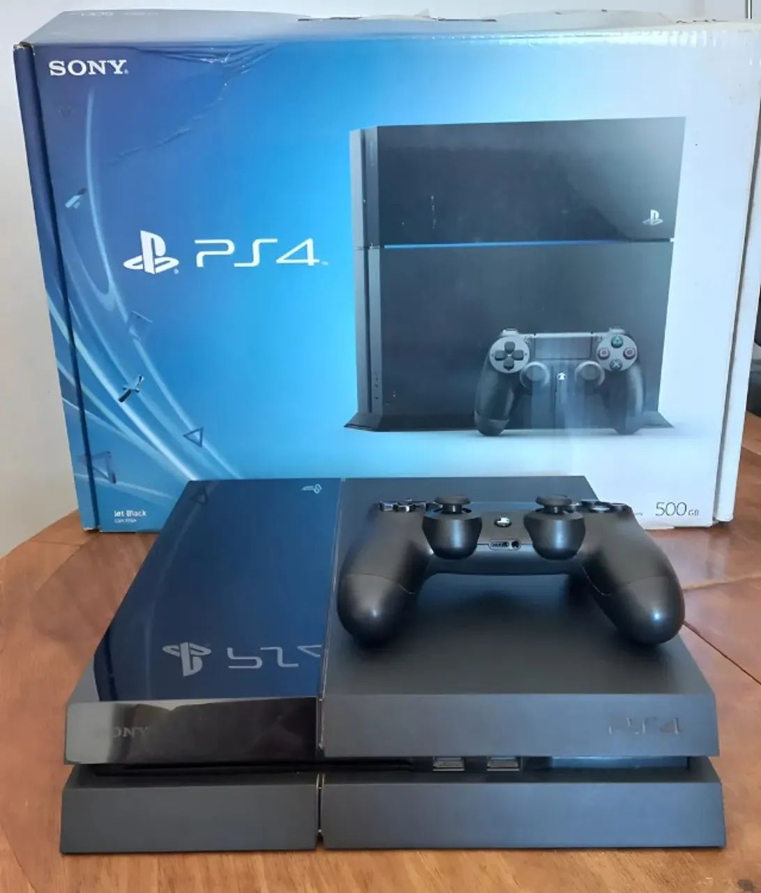 Sony Playstation 4 Black Piano 500gb Completo Na Caixa Ps4