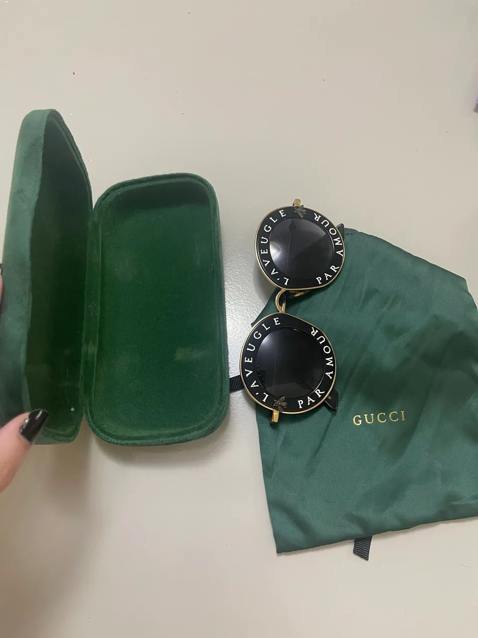 Óculos Gucci original laveugle par amour - Foto 3