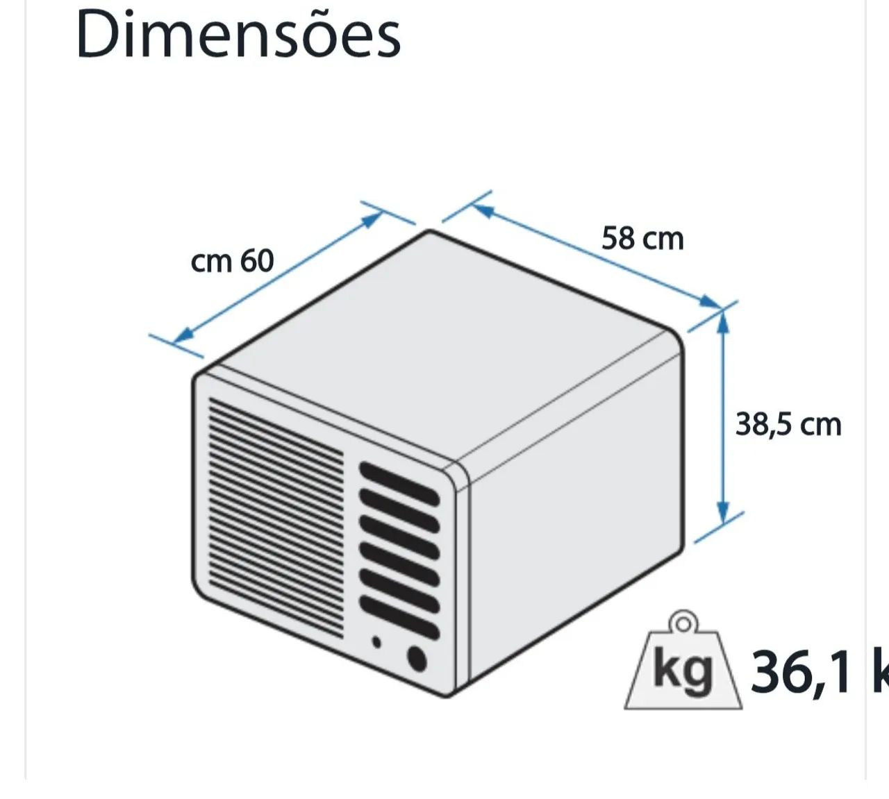 Ar Janela Springer Midea 12000 BTUs  + Nota + 1 Ano Garantia+ Cartão 12x!! - Foto 2