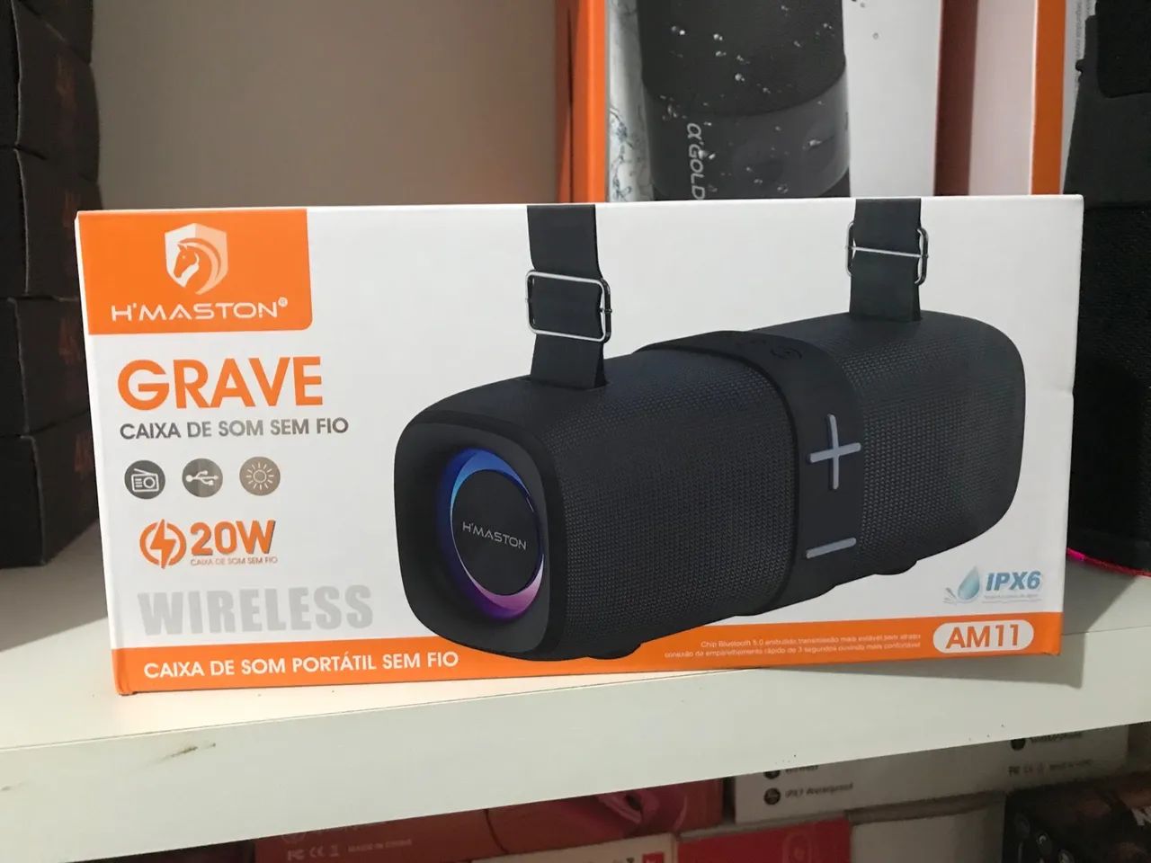 Caixa de Som Bluetooth H'MASTON Grave AM11