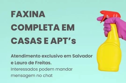 FAXINA COMPLETA EM CASAS OU APT