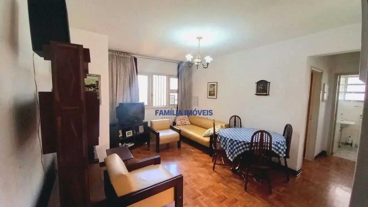 Apartamento à venda 1 quarto vista mar garagem no Embaré Santos/SP