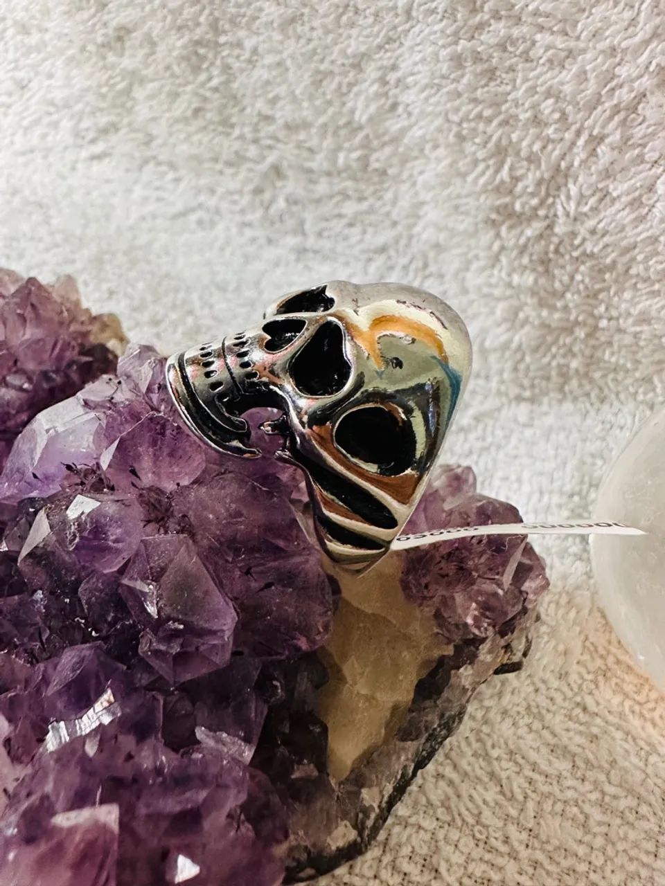 Anel Caveira em Aço