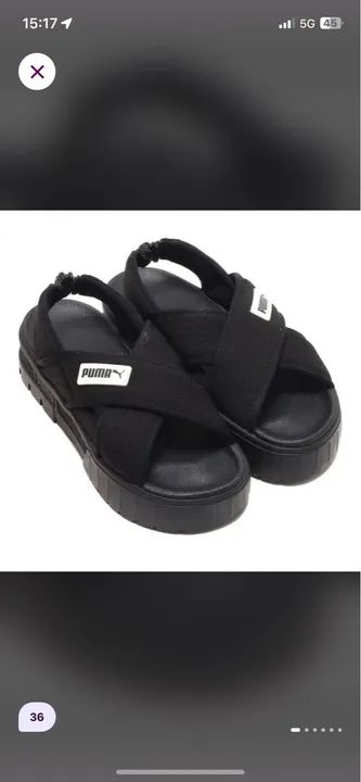 Sandálias Puma Preta