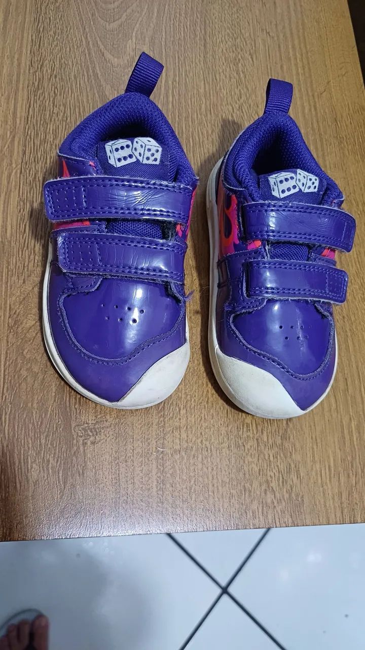 Tênis Infantil Nike - Tamanho 20 - Lilá 2pariss