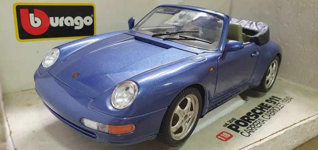 Miniatura Porsche 911 Carrera Cabriolet 1994 - Bburago (Usado) - Foto 2