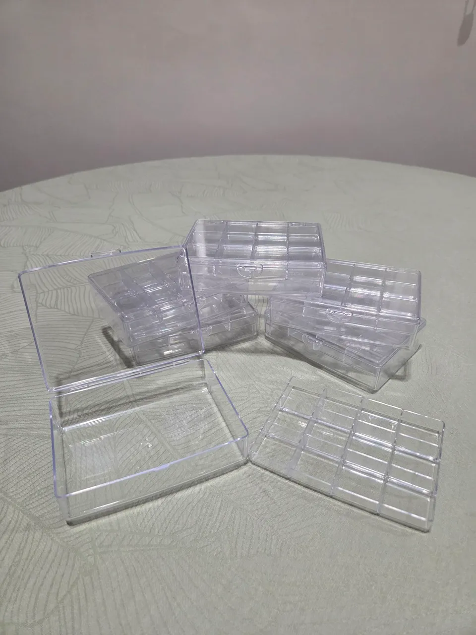 Conjunto de 6 caixinhas organizadoras mostruário para bijuteria, papelaria, costuras, etc