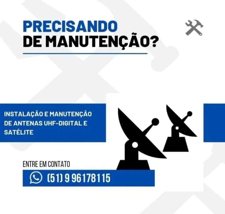 Instalação e apontamento de antenas