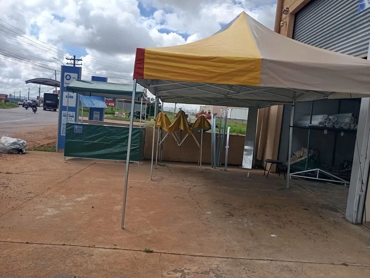 Tenda sanfonada lona PVC ( produto a pronta entrega ). - Foto 3