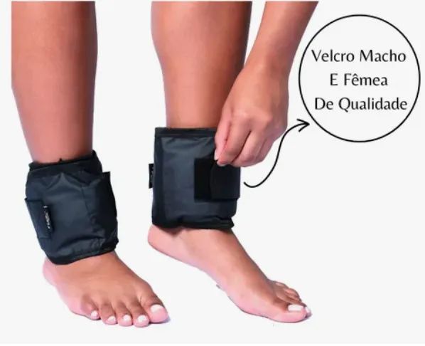 Par de Caneleiras De Peso com 4kg Tornozeleira Academia Fitness Exercício z1020 - Foto 4