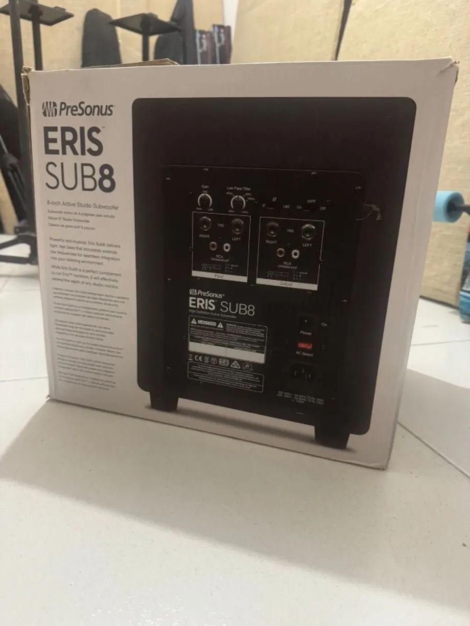 Sub Presonus Eris 8 - Usado apenas em Studio, grave poderoso - Foto 3