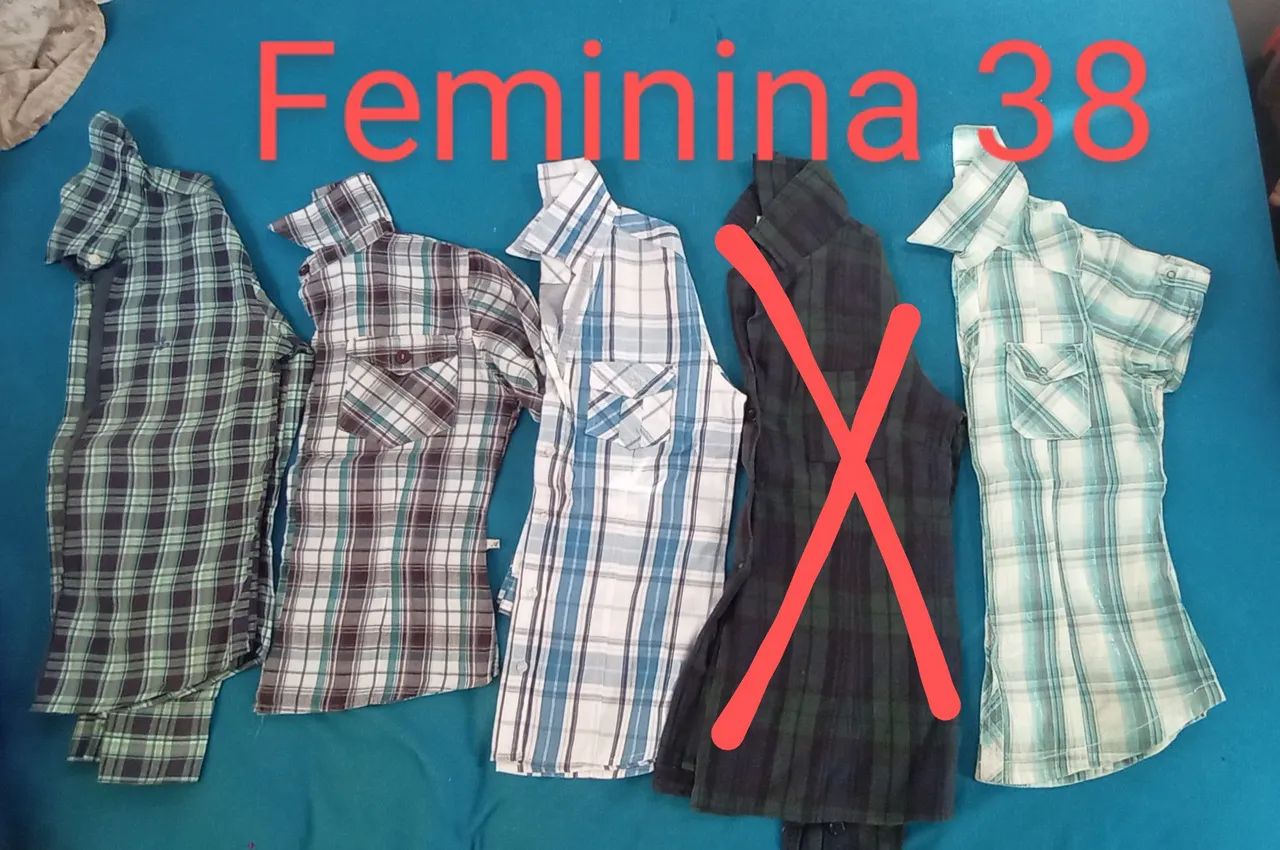 Camisas xadrez Femininas 36 ao 40 - Foto 2