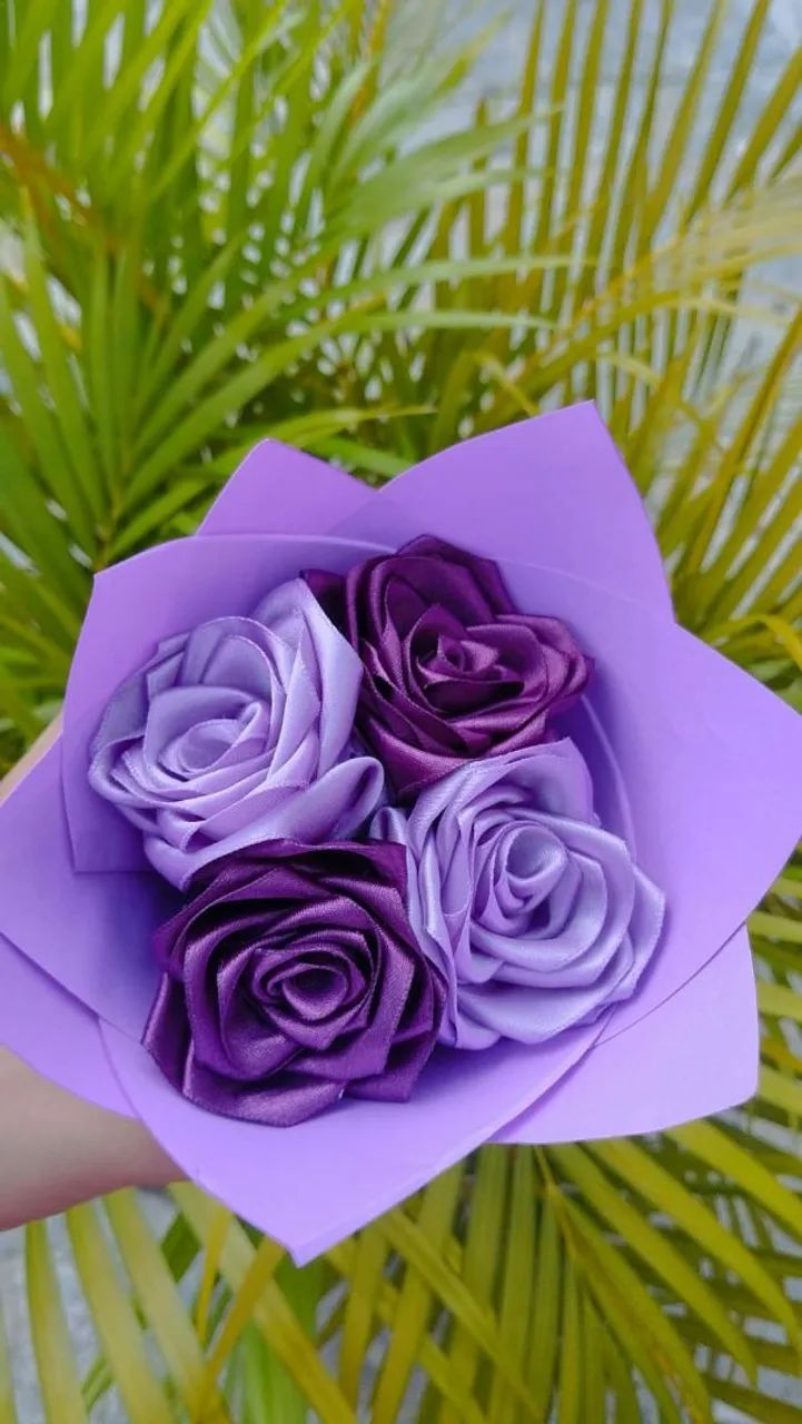 Buquê de flores de tecido