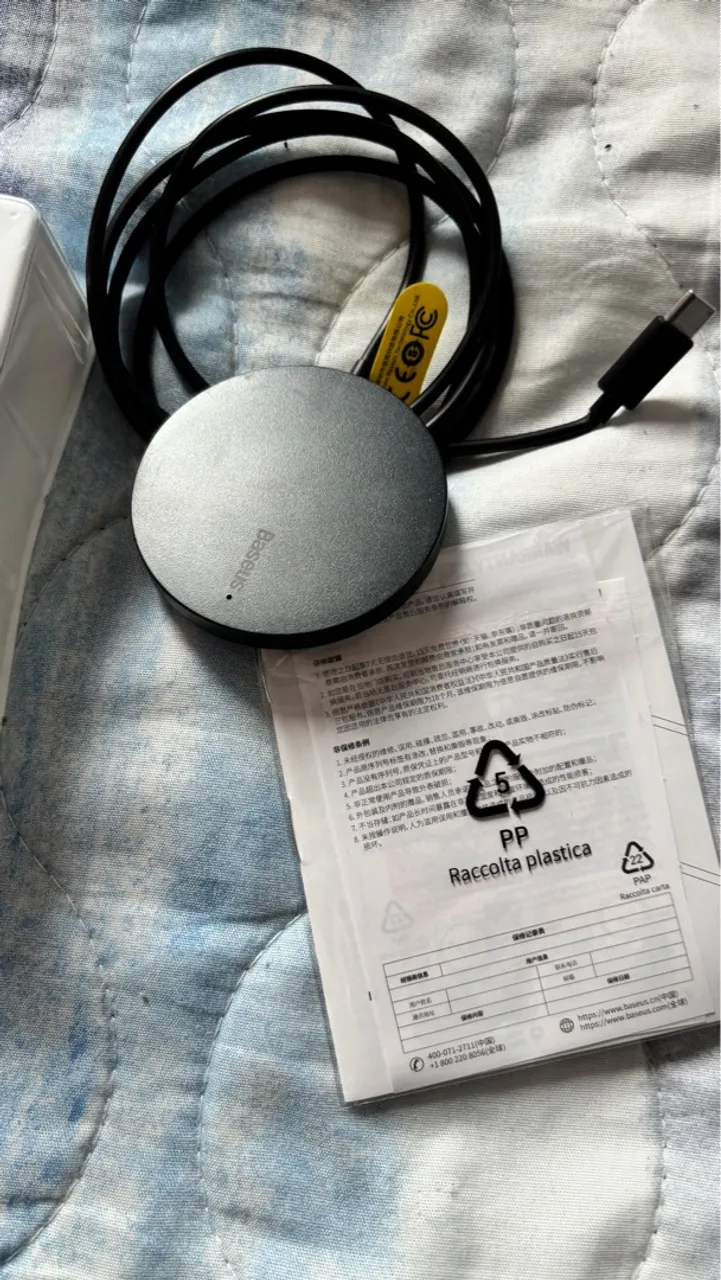 Carregador MAGSAFE baseus Preto
