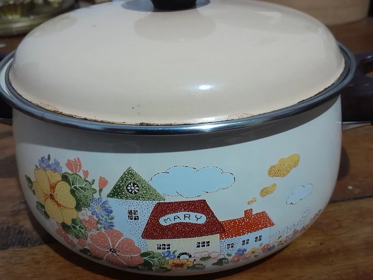Panela caçarola com tampa desenhada utensílio antiaderente  - Foto 2
