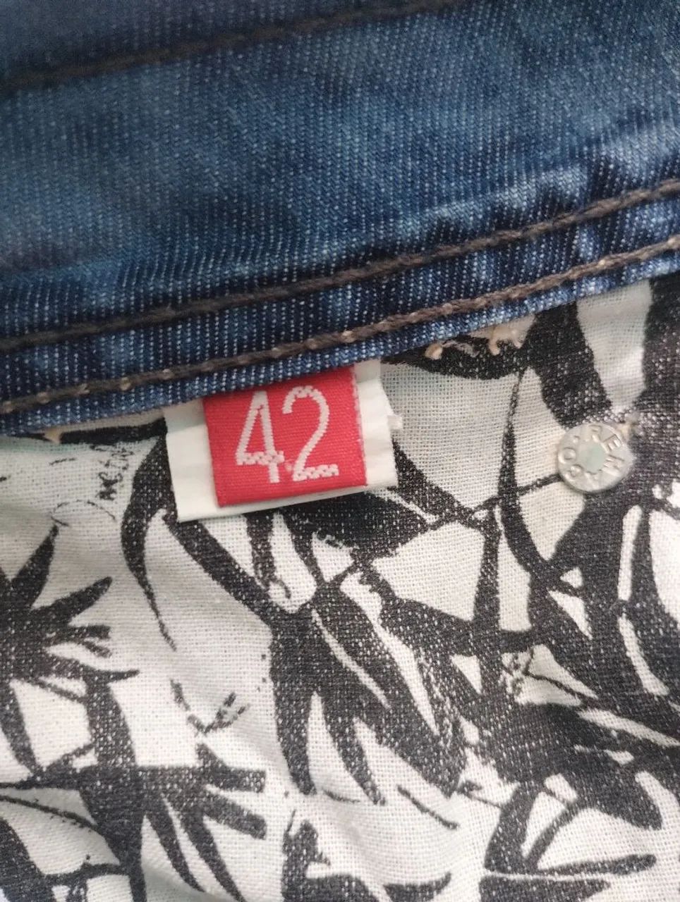 Saia Jeans Destroyed Feminino - Foto 3