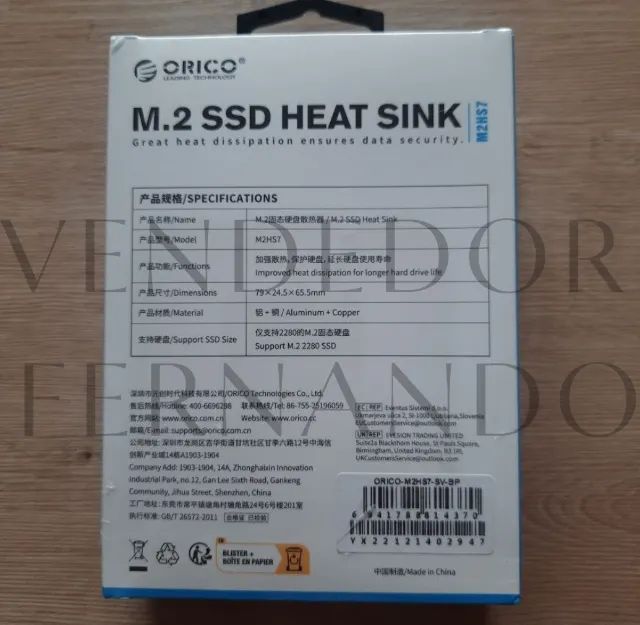 Orico Dissipador Para Ssd M2 2280 - Foto 3