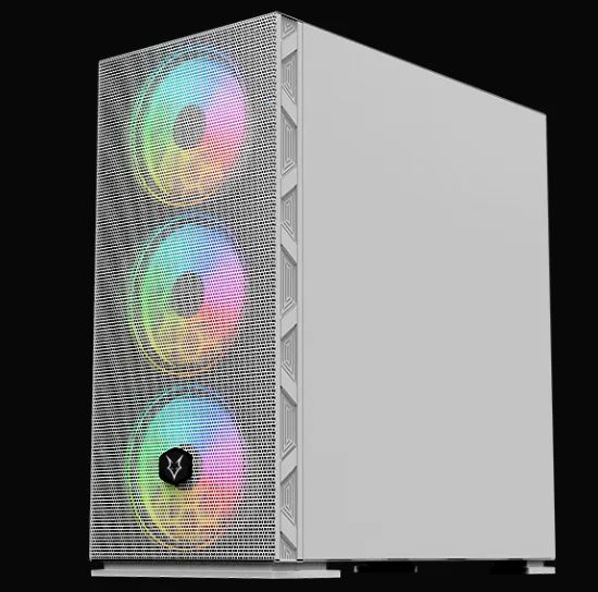 Gabinete Gamer Husky Gaming Polar, Branco - Com 4 fans ARGB - Foto 2