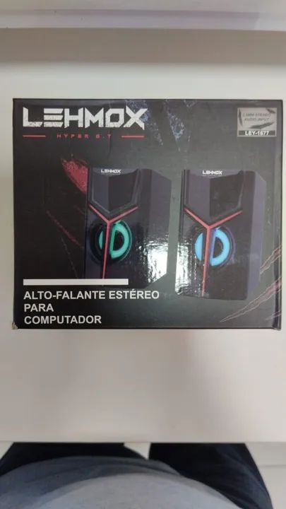 Caixa de som LEHMOX HYPER GT p/ computador