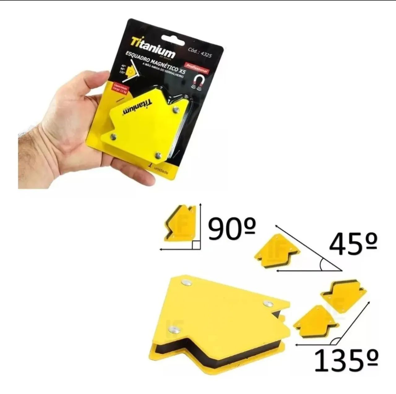 Kit Solda Esquadro Magnético e Eletrodo Evald  - Foto 2