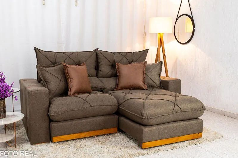 SOFÁ SUPER CONFORTÁVEL E ELEGANTE COM MOLAS ENSACADAS ALTA TECNOLOGIA SURPREENDA-SE !62RYU - Foto 2