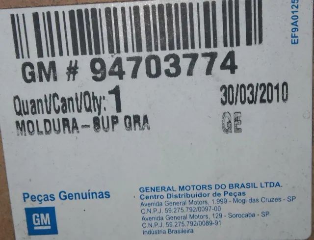 Moldura Superior da Grade Dianteira Cromada Chevrolet S10 e Blazer  - Foto 2