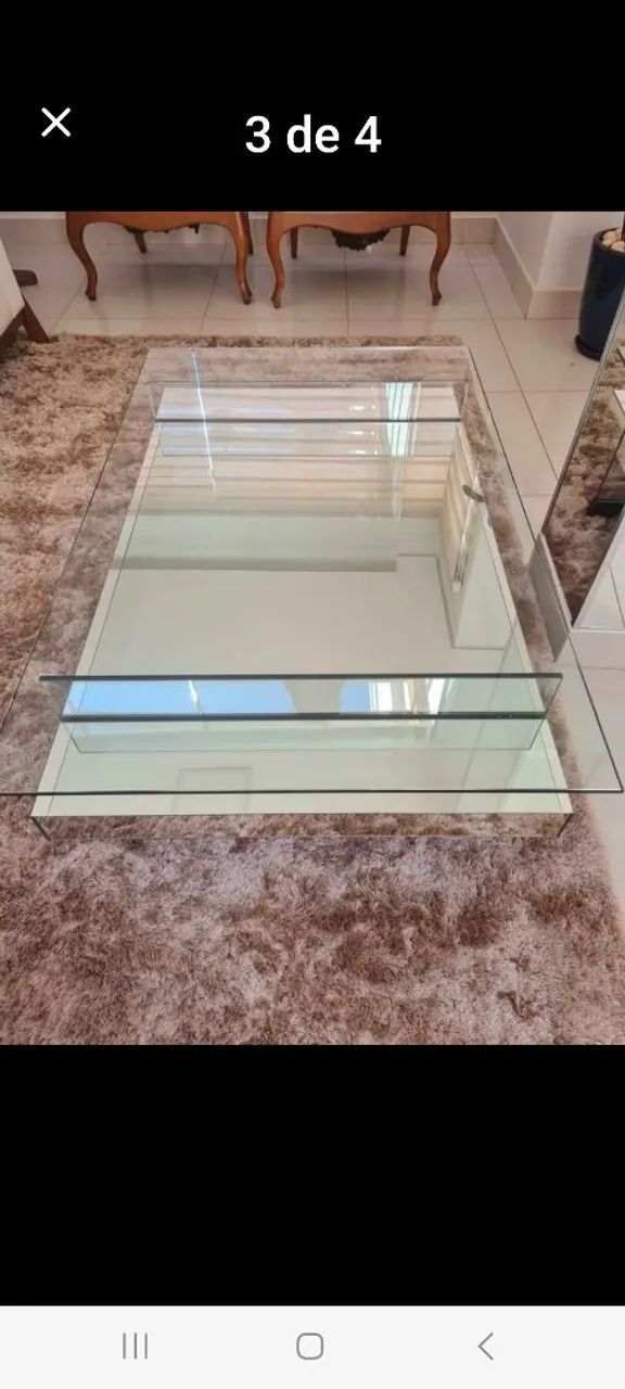 Mesa de vidro incolor 120x8064168518028289121