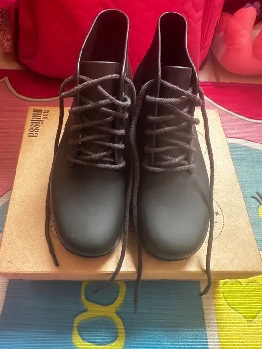 Bota Melissa Infantil Preta TAM 28