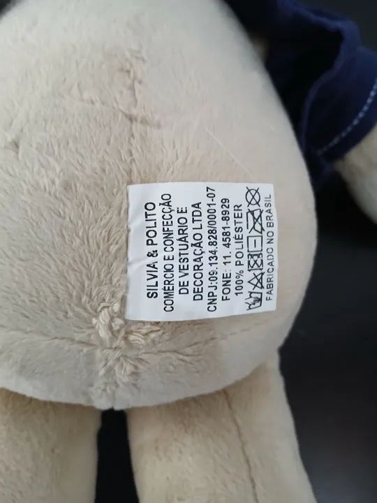 Urso de Pelúcia com Chapéu e Peixe - Foto 4