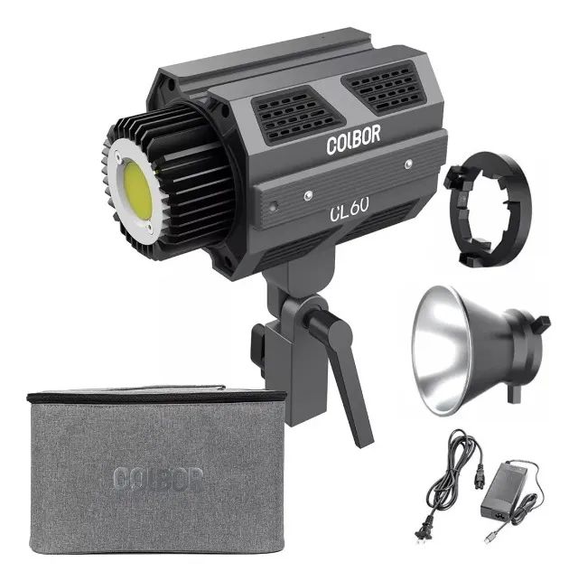 Iluminador Led Colbor 65w~80w Bicolor CL60 Compacto profissional (2700k a 6500K) estúdio 