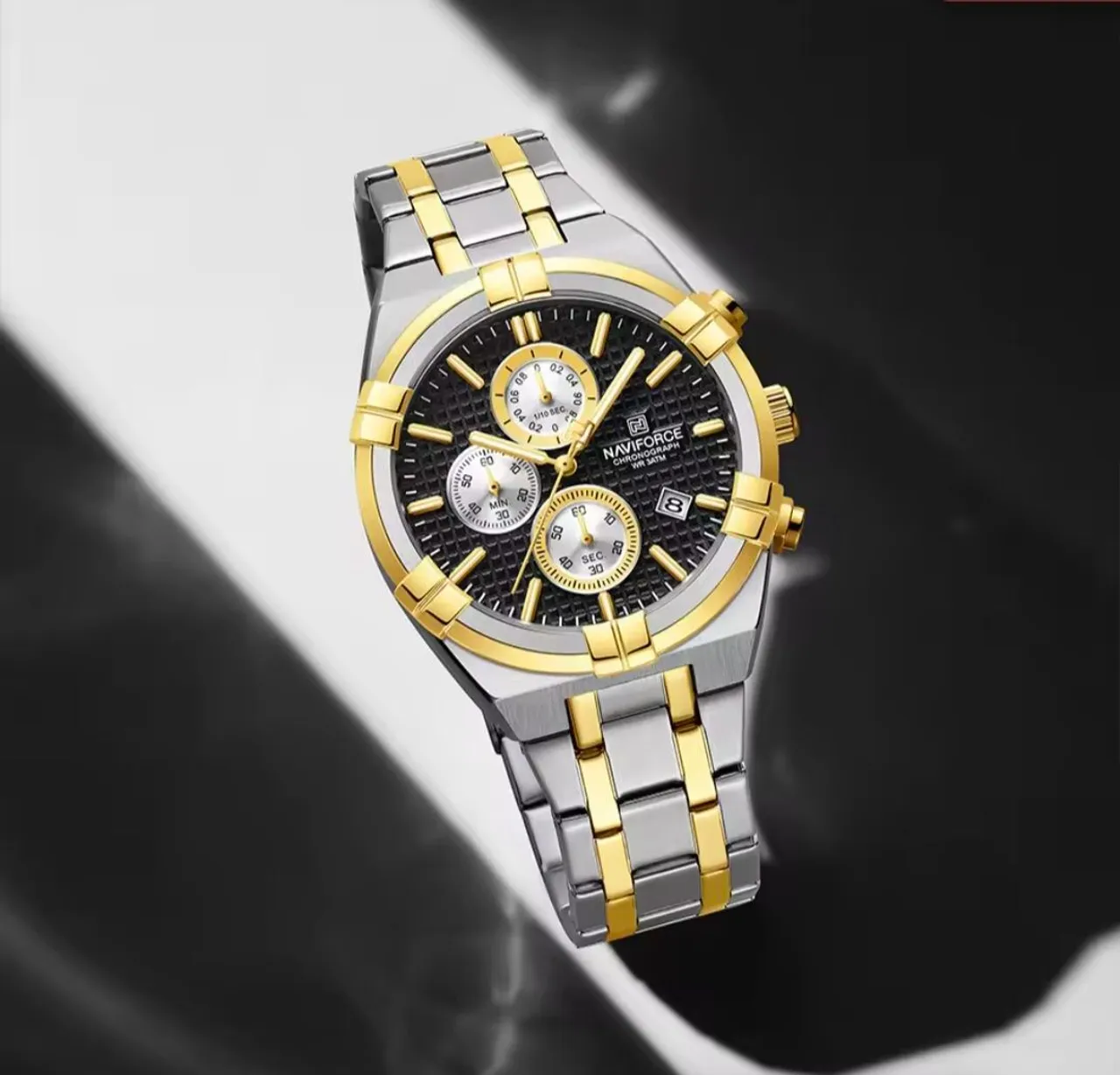 Relógio Masculino Naviforce Cronógrafo - Novo