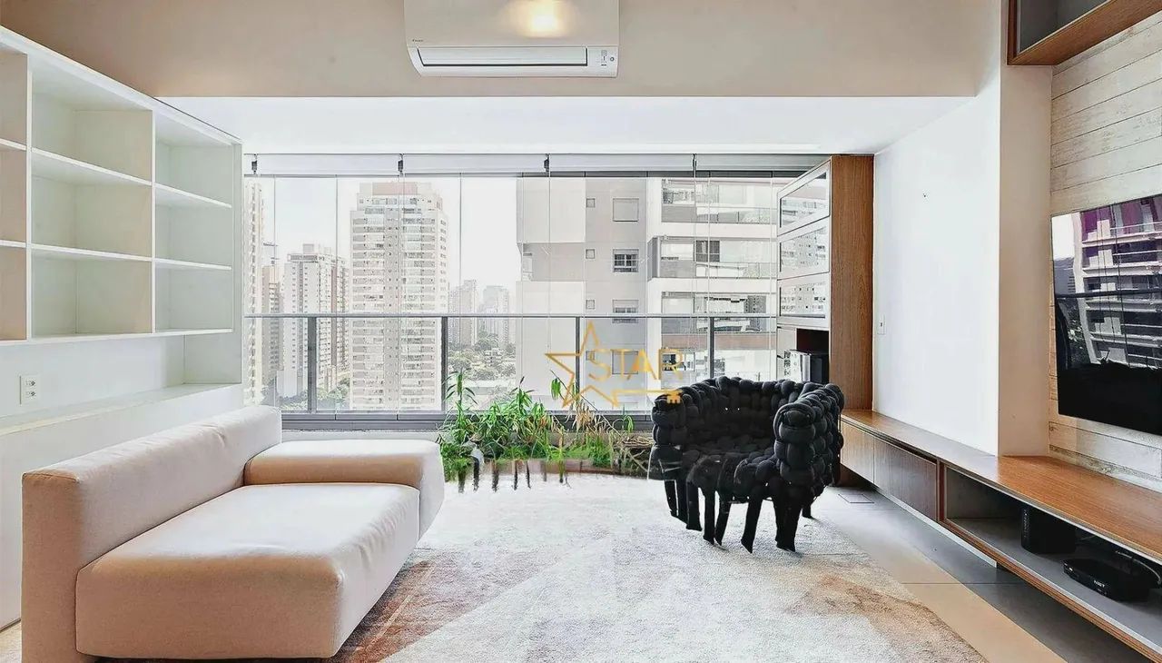 Apartamento em Andar Alto no Brooklin com Varanda Integrada, Ilha Gourmet e Lazer no Rooft