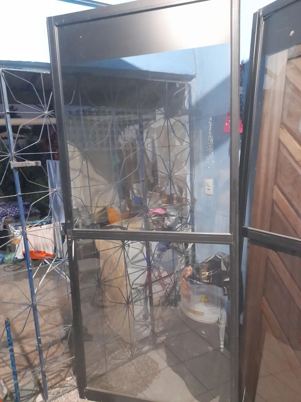 Porta de correr de vidro 