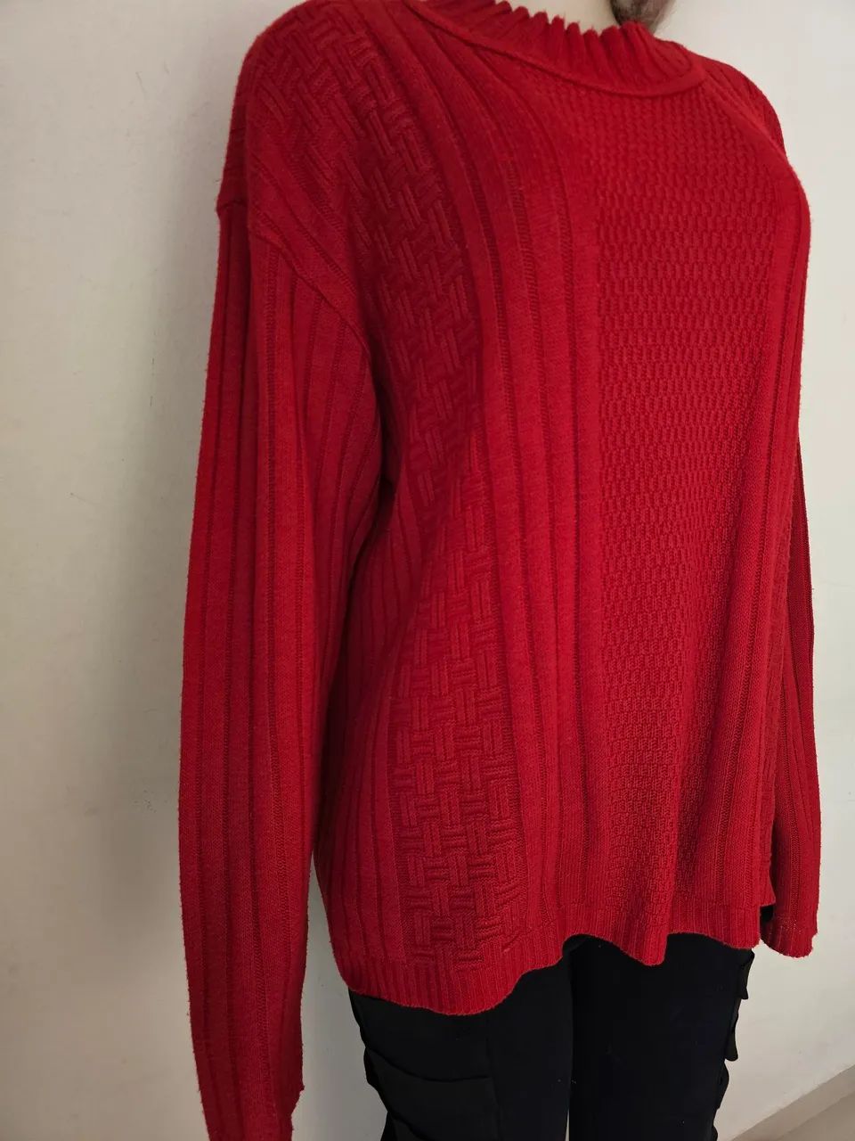Blusa Tricot vermelha Katheus - Foto 3