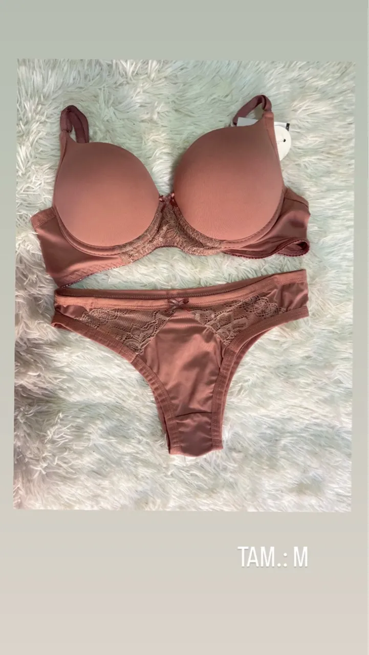 Conjunto lingerie P ao GG