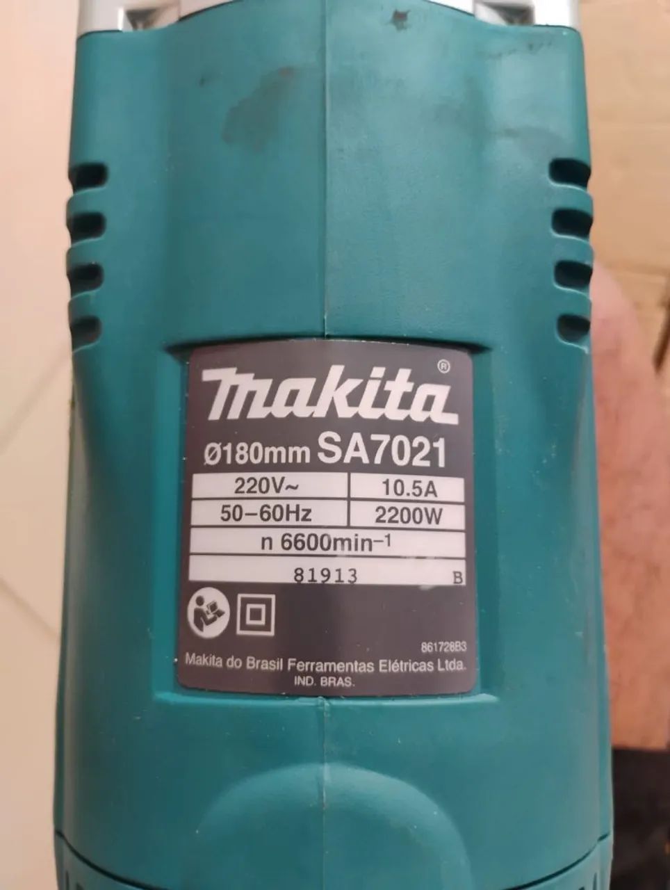 Lixadeira Angular/Polidora Angular Makita SA7021 180mm