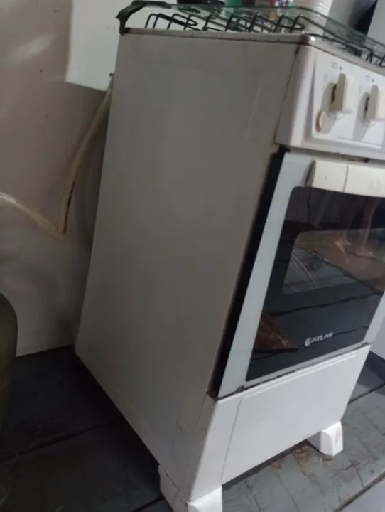 Fogão Atlas 4 Bocas Branco - Semi Novo - Foto 3