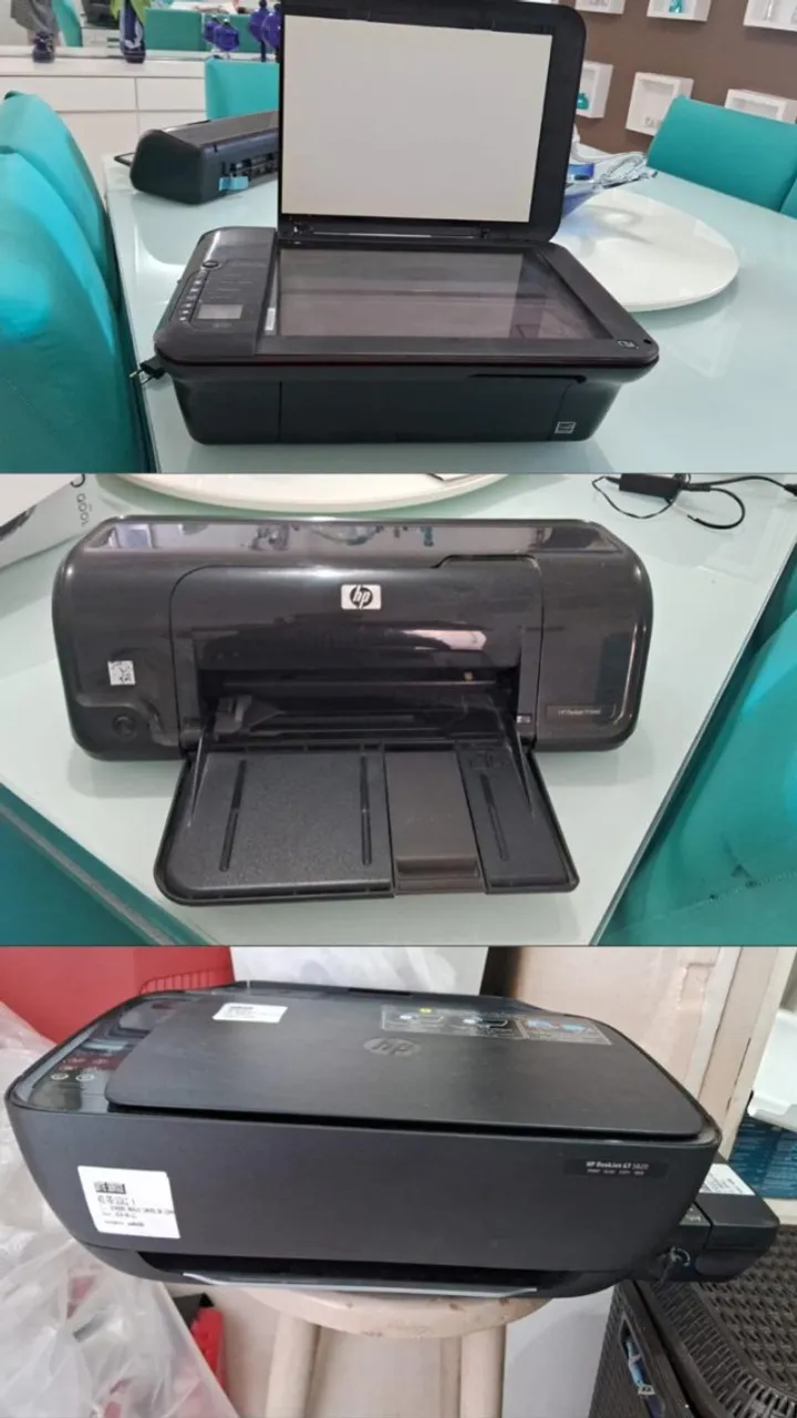 3x Impressoras Hp Usadas( D1660-GT5820-Deskjet 3050)