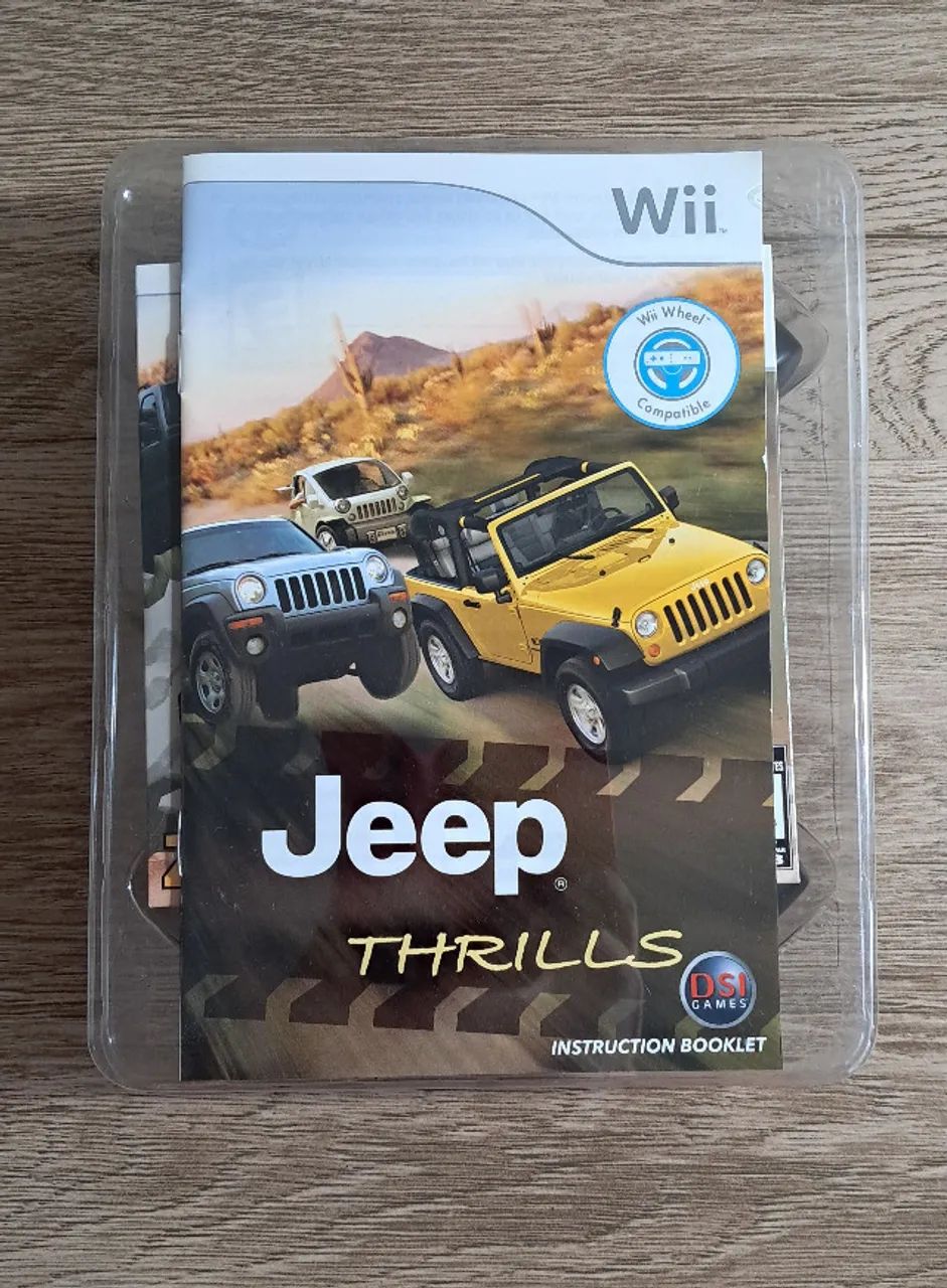 Jogo Jeep Thrills Wii - com volante - Foto 6