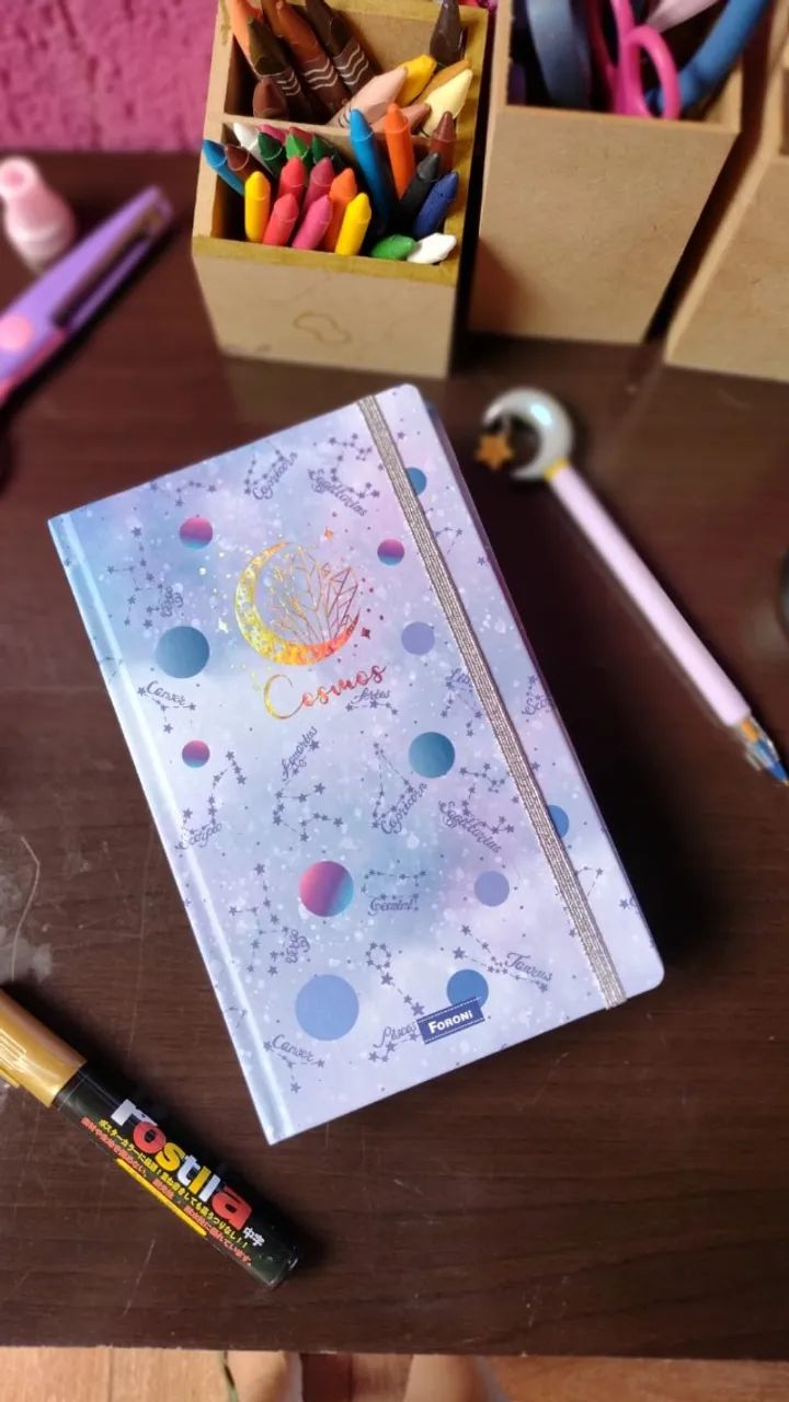 Caderno Foroni Cosmos Capa Dura