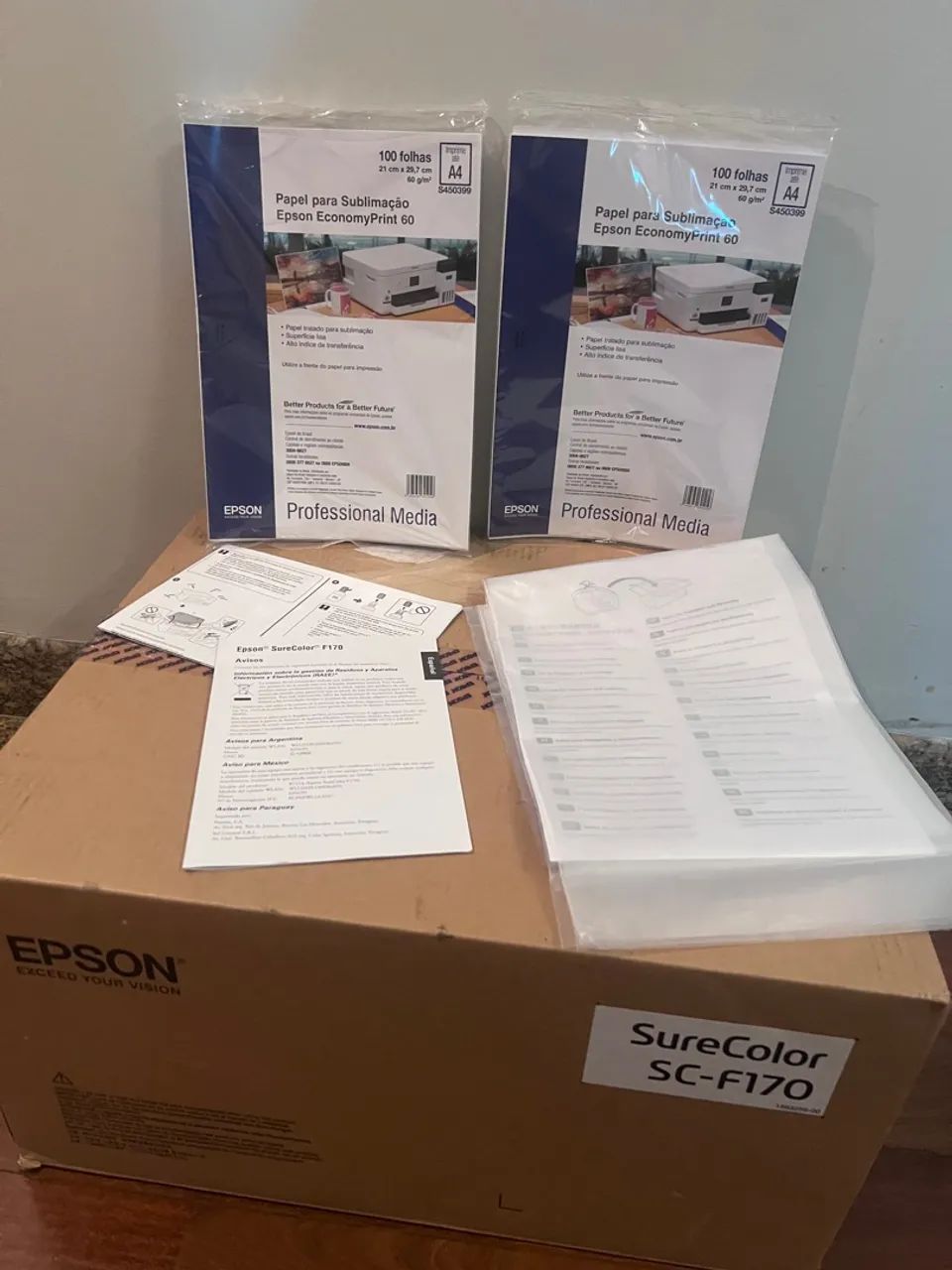 Impressora Epson para Sublimação A4 + kit tinta + reset  - Foto 2