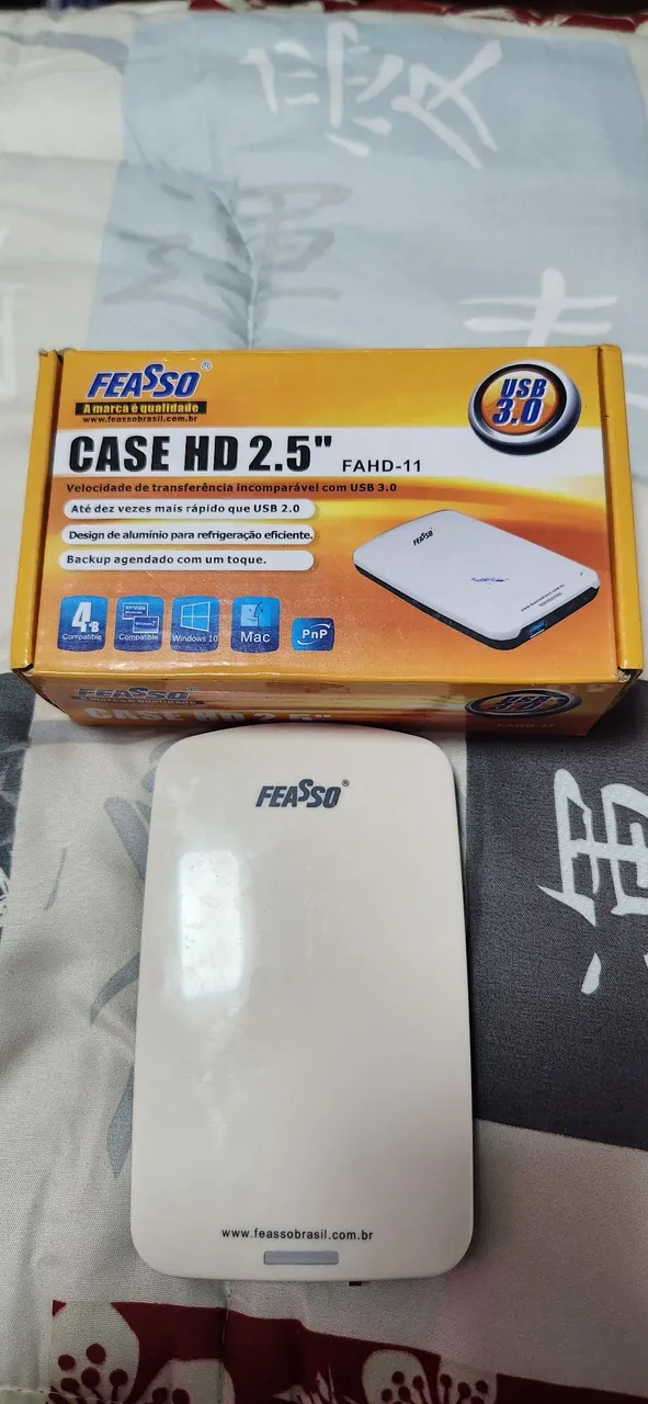 Case HD 2.5" FEASSO - FAHD-11 com HD 750GB