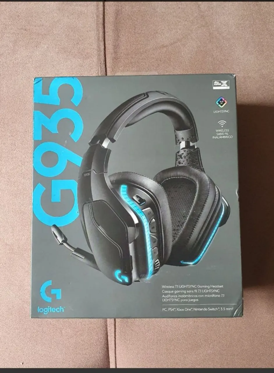 Headset Gamer Logitech G935 LIGHTSYNC Wireless 7.1